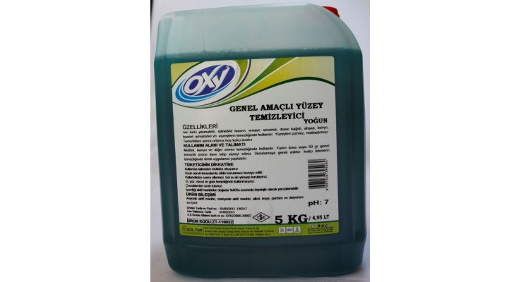 OXY GENEL AMAÇLI YÜZEY TEMİZLEYİCİ YOĞUN 5 KG